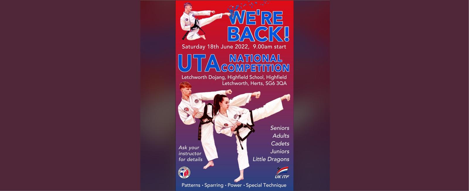 UTA Competition Time Schedule LBTKD